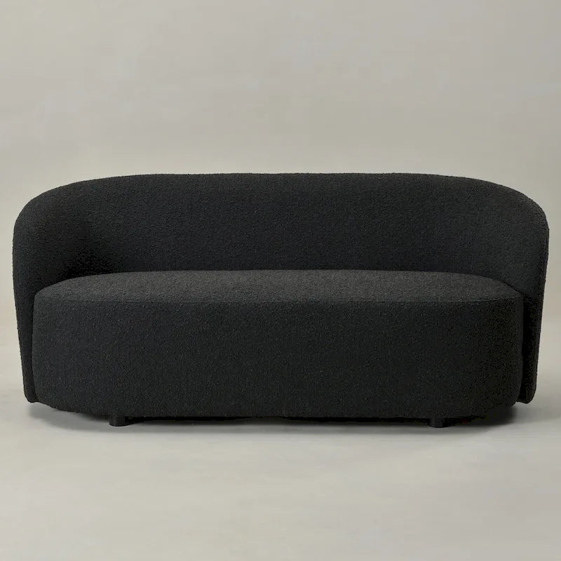 Gepolstertes Sherpa-Zweisitzersofa aus Bouclé, 68W