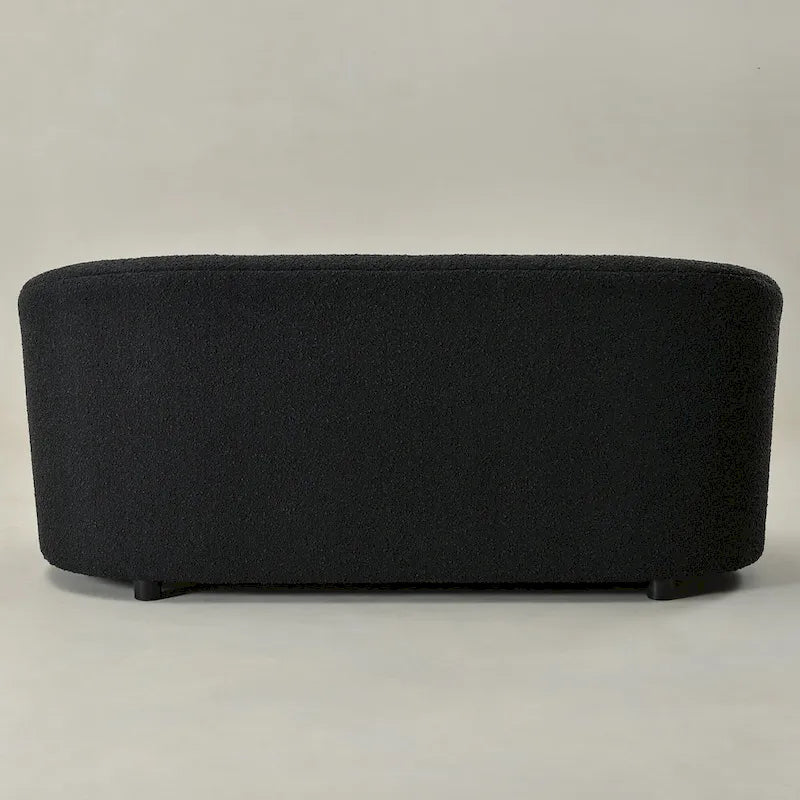 Gepolstertes Sherpa-Zweisitzersofa aus Bouclé, 68W