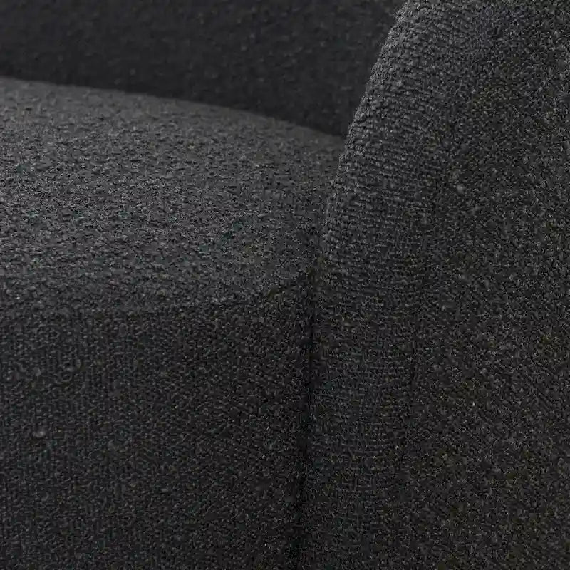 Gepolstertes Sherpa-Zweisitzersofa aus Bouclé, 68W