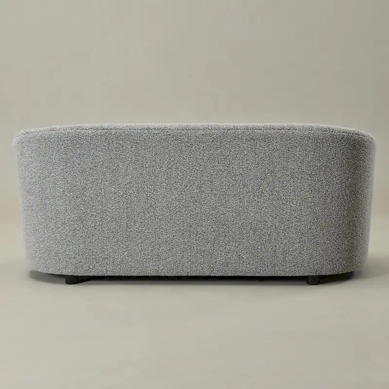 Gepolstertes Sherpa-Zweisitzersofa aus Bouclé, 68W
