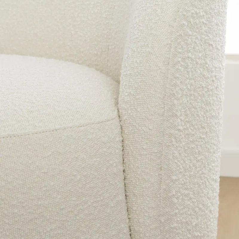 Gepolstertes Sherpa-Zweisitzersofa aus Bouclé, 68W