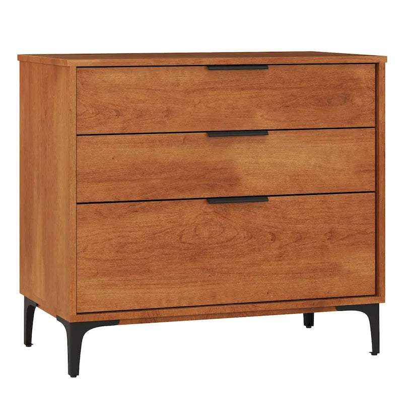 3-Drawer Dresser w/ Metal Support Legs & Anti-tipping Kit for