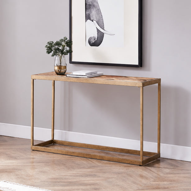 SEI Furniture Darren Modern Reclaimed Wood Console Table