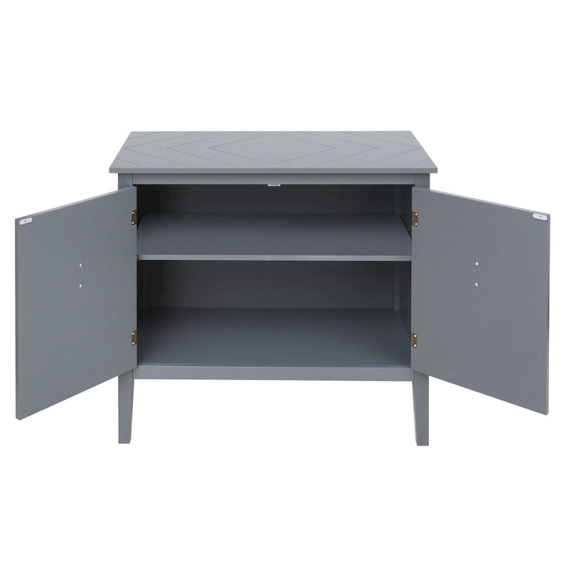 2 Door Wooden Cabinets,Wood Cabinet Vintage Style Sideboard