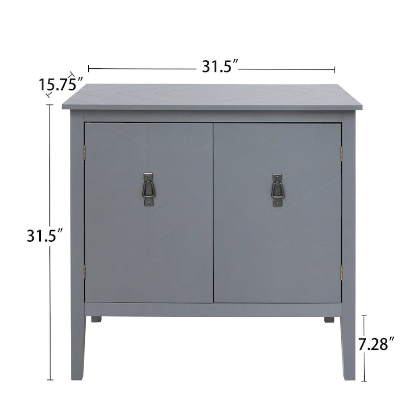 2 Door Wooden Cabinets,Wood Cabinet Vintage Style Sideboard