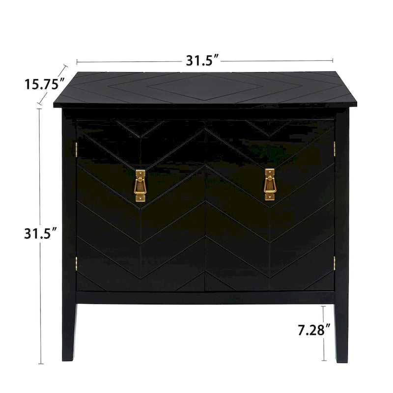 2 Door Wooden Cabinets,Wood Cabinet Vintage Style Sideboard