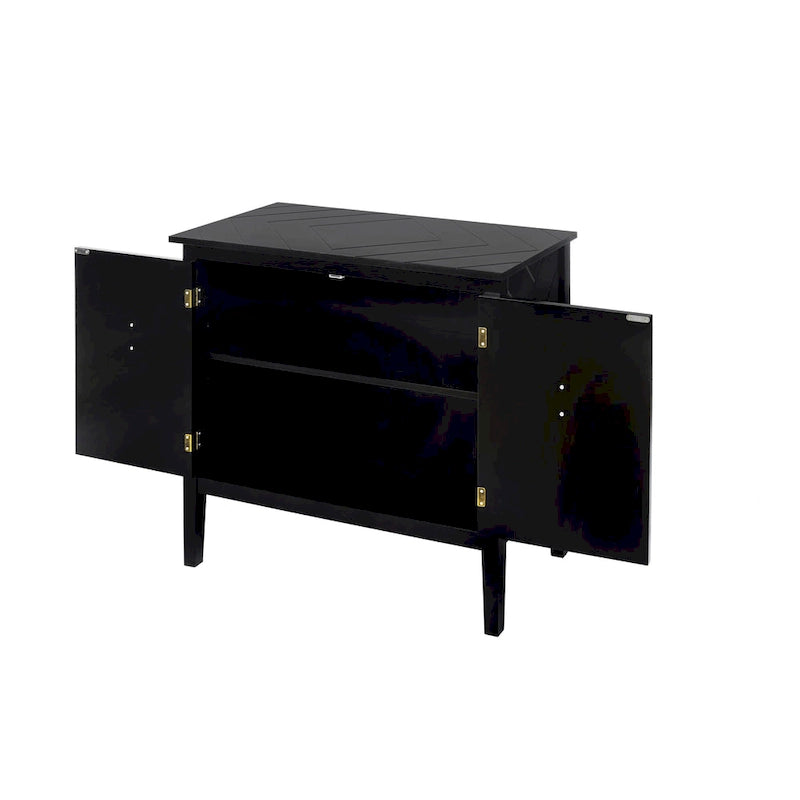 2 Door Wooden Cabinets,Wood Cabinet Vintage Style Sideboard