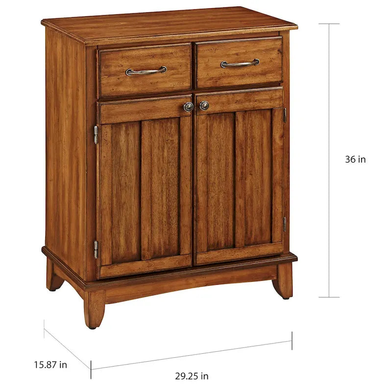Narcisse Sideboard aus Eichenholz mit Holzplatte