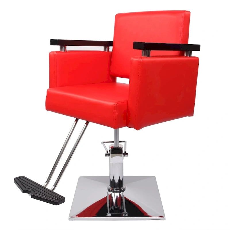 Hydraulischer Friseurstuhl für Haar- und Schönheitspflege, Styling- und Haarschneidestuhl für Salons - N/A