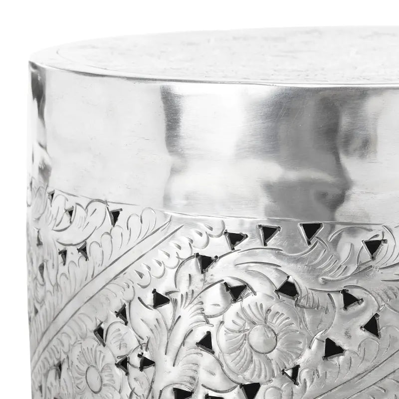 Dianna Beistelltisch - Silber - 15 x 15 x 19 - 15W x 15T x 19H