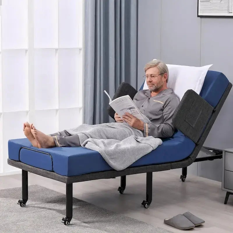 Letto regolabile con telecomando wireless, base per letto ospedaliero con/senza materasso