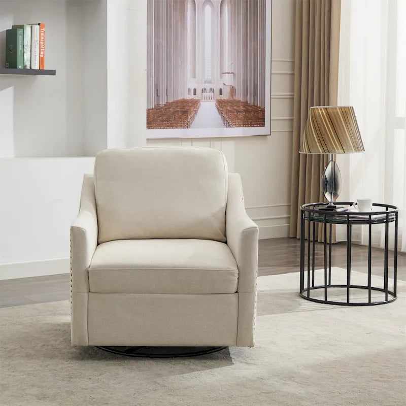 Fauteuil d'appoint pivotant à 360 degrés