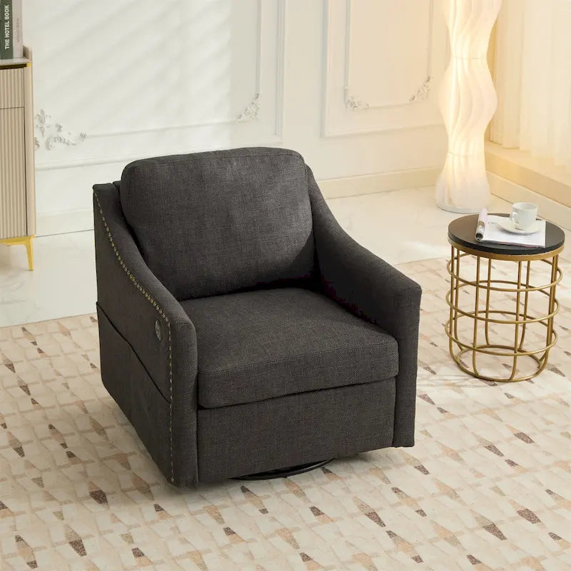 Fauteuil d'appoint pivotant à 360 degrés