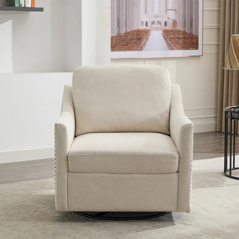 Fauteuil d'appoint pivotant à 360 degrés