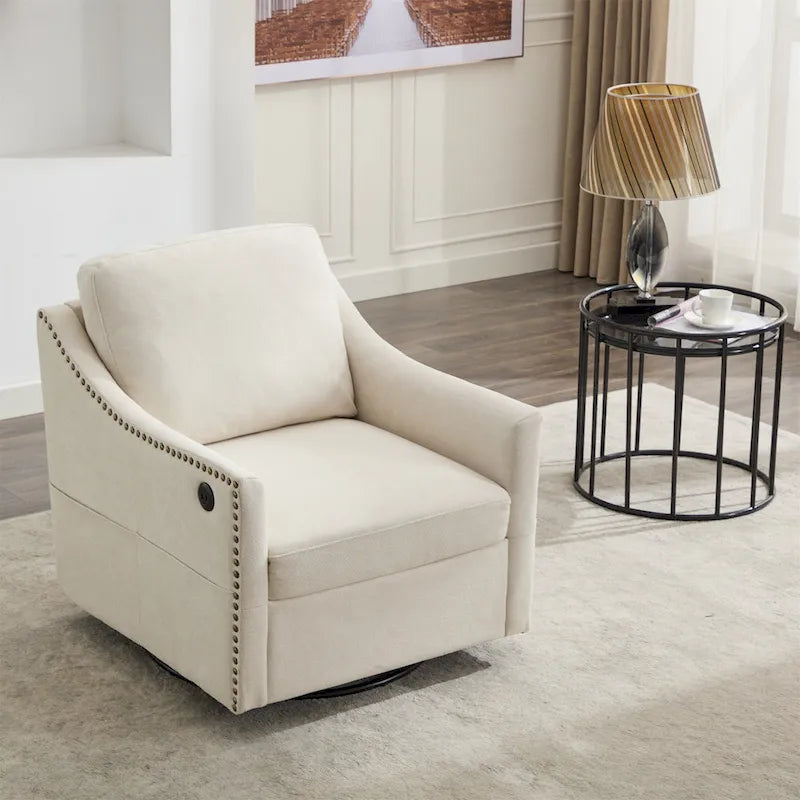 Fauteuil d'appoint pivotant à 360 degrés
