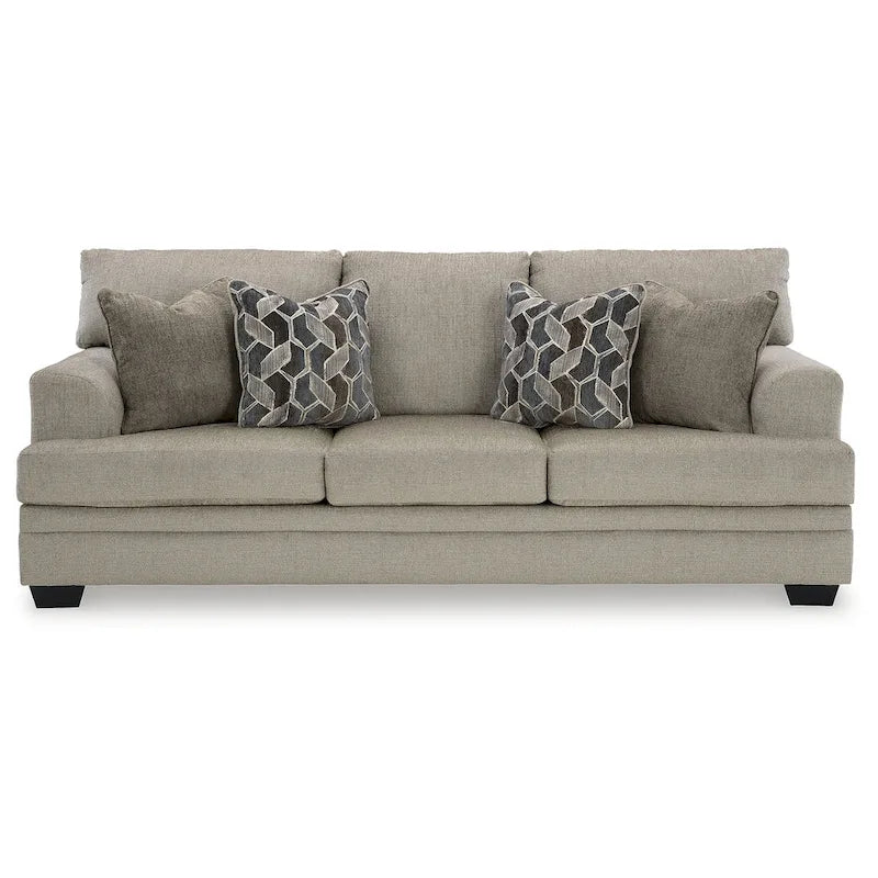 Modern Ultra-Soft Upholstered Sofa with High-Resiliency Foam Cushions - 92" W x 41" D x 39" H