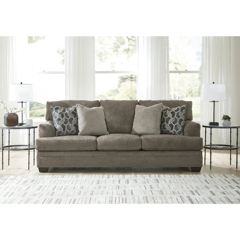 Modern Ultra-Soft Upholstered Sofa with High-Resiliency Foam Cushions - 92" W x 41" D x 39" H