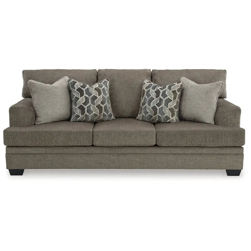 Modern Ultra-Soft Upholstered Sofa with High-Resiliency Foam Cushions - 92" W x 41" D x 39" H