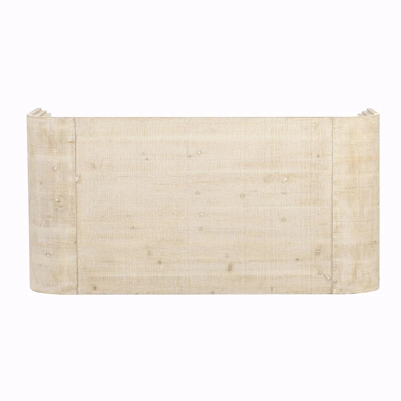 Minimalistischer Couchtisch mit geschwungenem Art-déco-Design