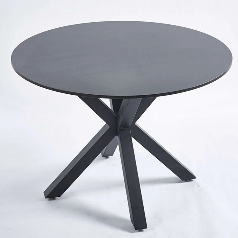 Round Mid-century Dining Table for 4-6 people With Pedestal Base