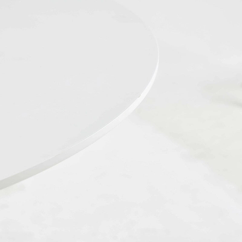 Round Mid-century Dining Table for 4-6 people With Pedestal Base