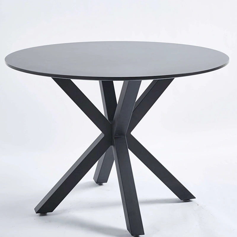 Round Mid-century Dining Table for 4-6 people With Pedestal Base