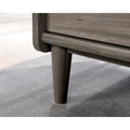 Modern TV Stand Media Credenza with Storage Drawer & Adjustable Shelf - Fits up to 46" TV