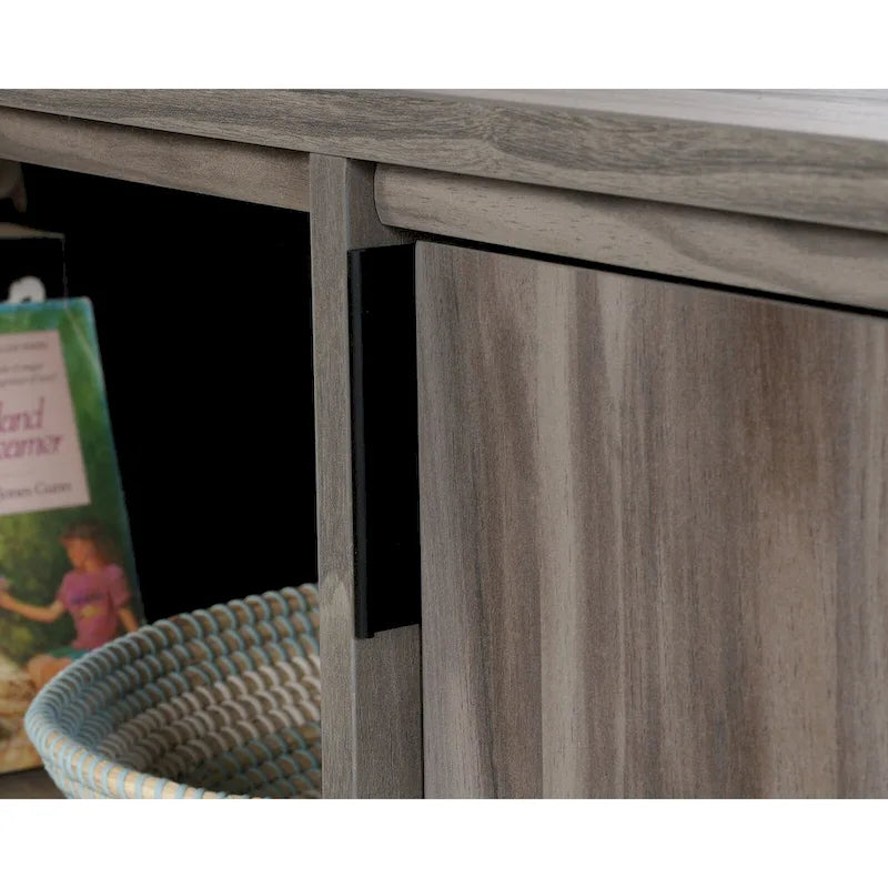 Modern TV Stand Media Credenza with Storage Drawer & Adjustable Shelf - Fits up to 46" TV