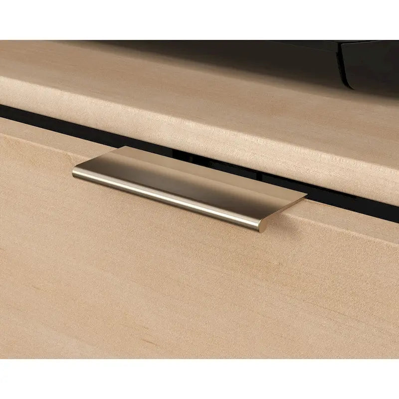 Modern TV Stand Media Credenza with Storage Drawer & Adjustable Shelf - Fits up to 46" TV