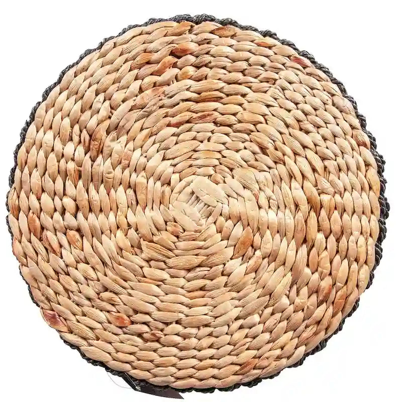 Lily Woven Seagrass And Water Hyacinth Accent Table