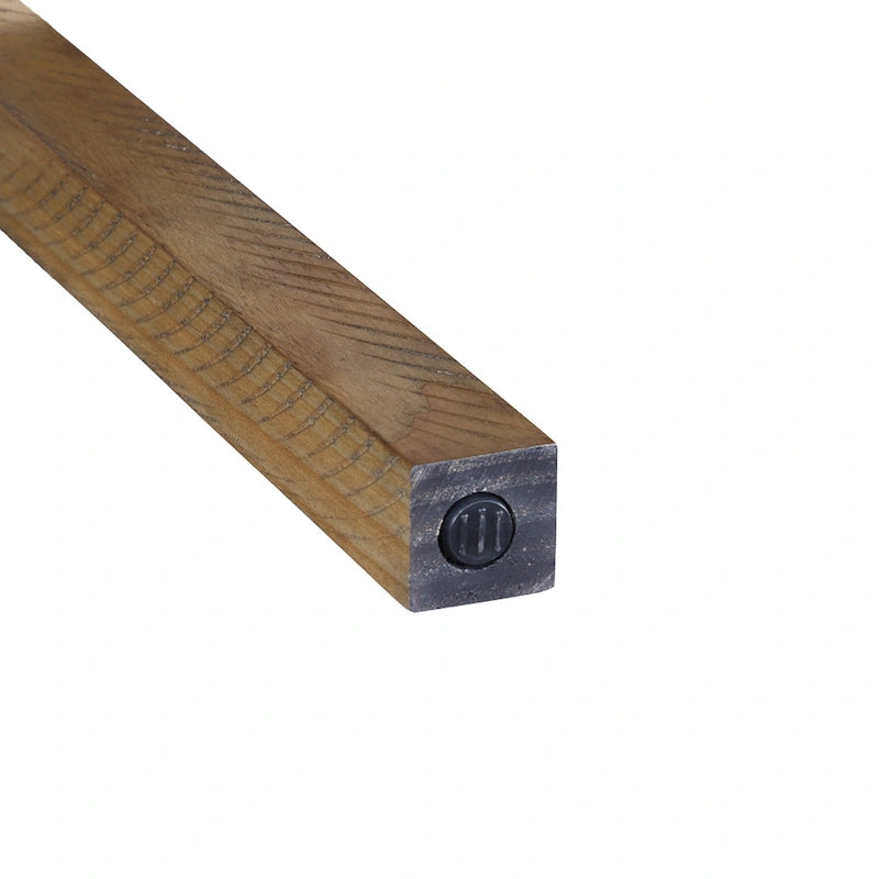 Panca da ingresso o sala da pranzo in legno con motivo chevron, lunghezza 44