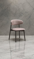 Anae 23 Inch Side Dining Chair Set of 2, Turned Legs, Gray Fabric, Black