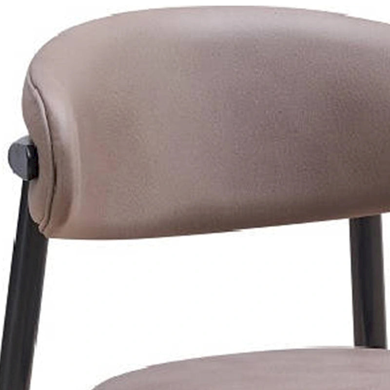 23-Zoll-Seitenstuhl für das Esszimmer, 2er-Set, gedrechselte Beine, grauer Stoff, schwarz