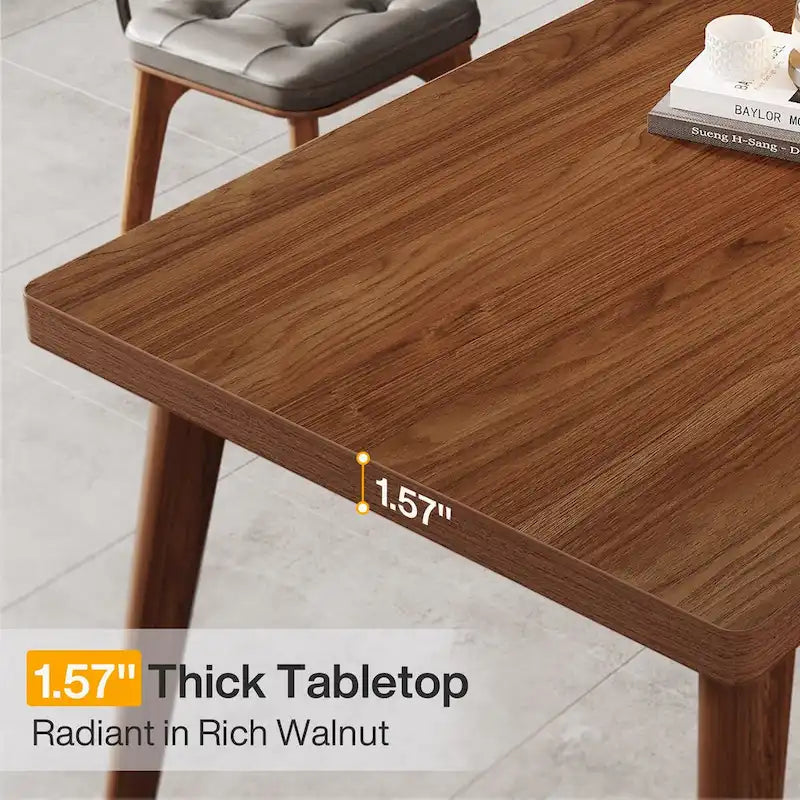 78.7 extralanger Schreibtisch für 2 Personen aus Holz mit Metallbeinen