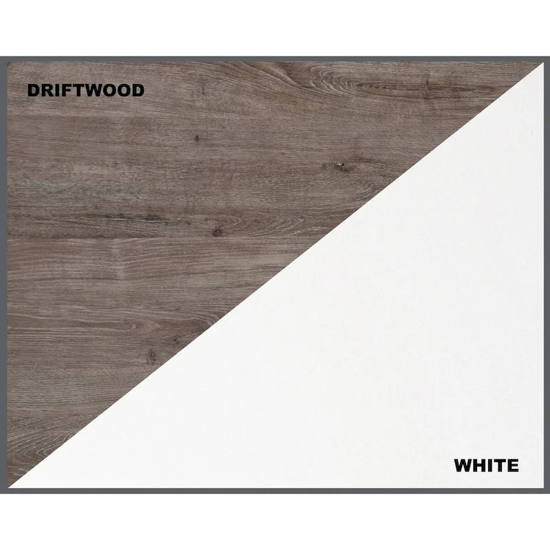 Finley White 2-Door Vertical Filing Cabinet with Hidden Storage